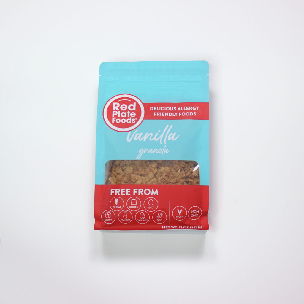 Bag of gluten free vanilla granola